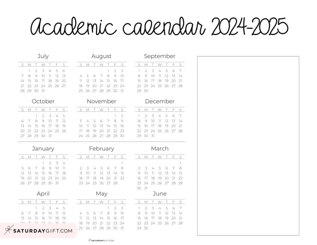 free 2024 calendar 2025 printable