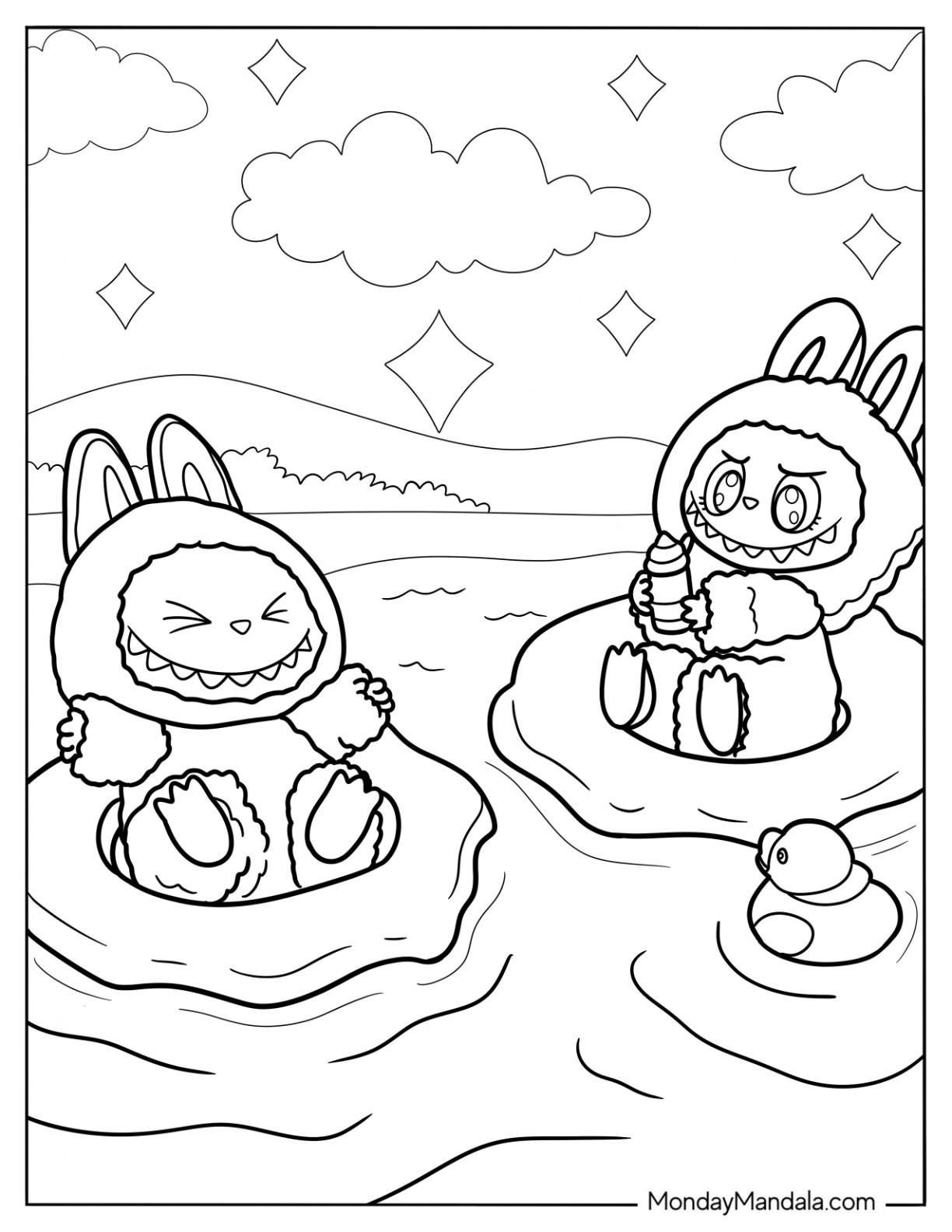 Labubu The Have A Sit Coloring Pages UK Printable Hub Labubu The Have A Sit Coloring Pages UK Printable Hub