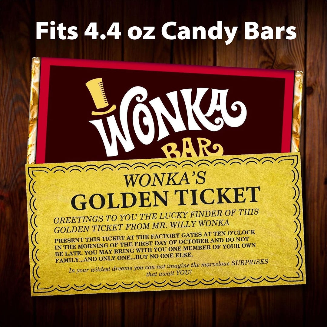 Wonka Bar Printable UK Printable Hub