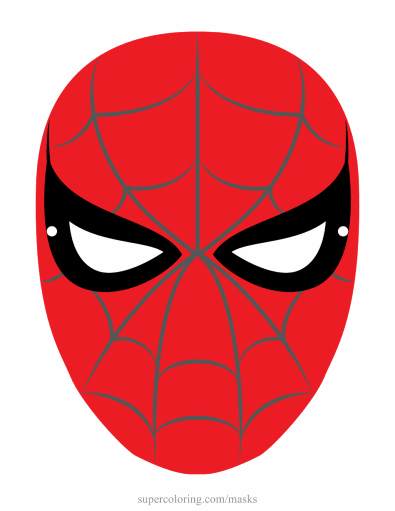 Printable Spiderman Mask Pdf