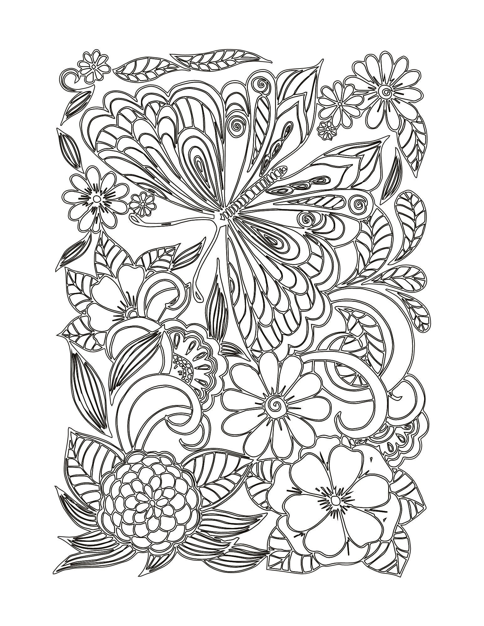 coloring pages flowers spring