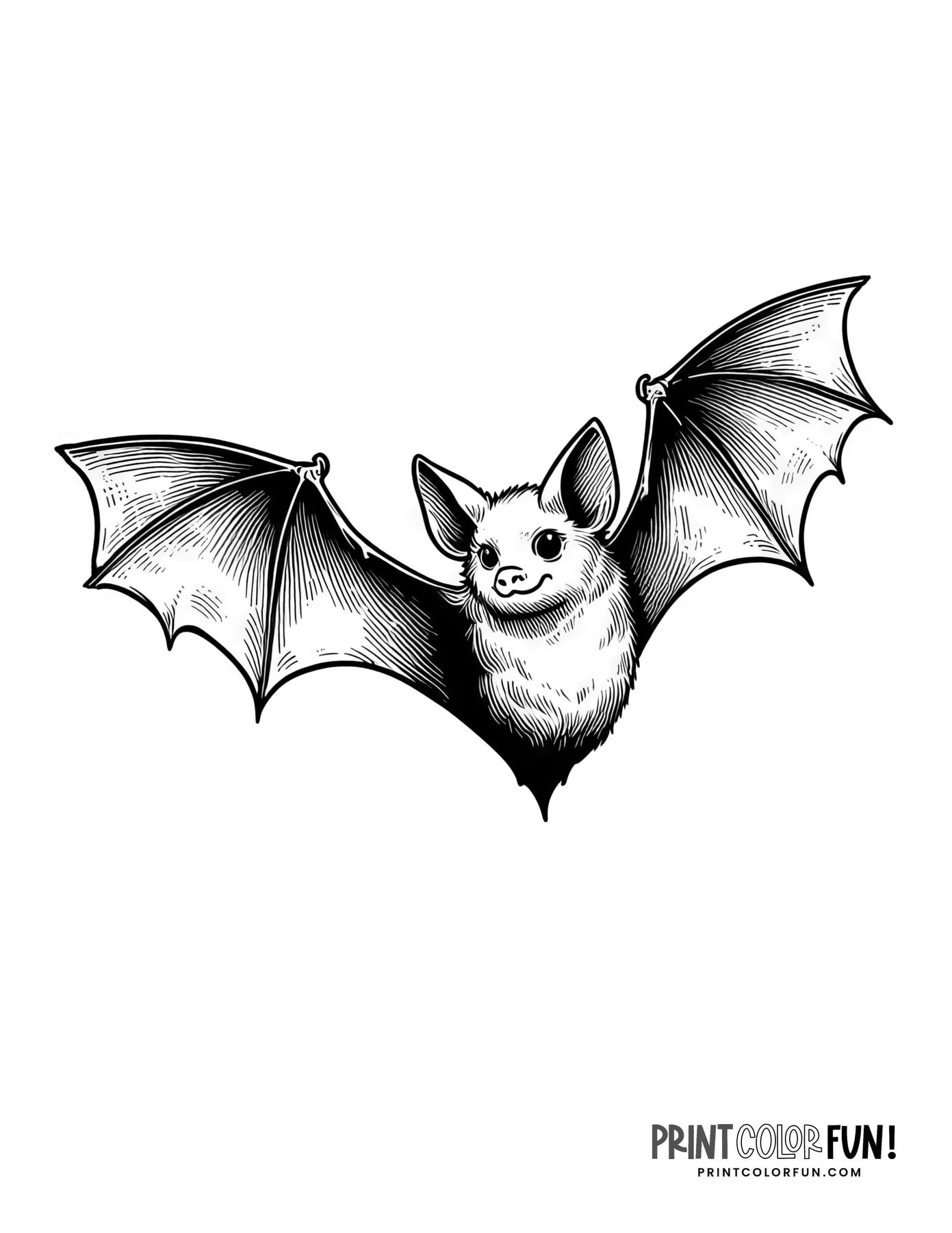 20 Bat Coloring Pages Crafts More For Halloween Learning Fun At PrintColorFun