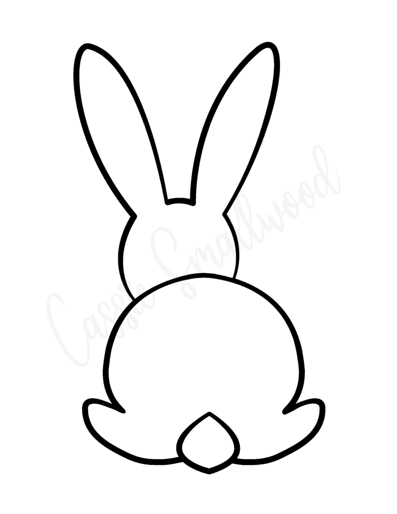 cut out printable bunny template