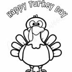 24 CUTE Turkey Coloring Pages Cassie Smallwood