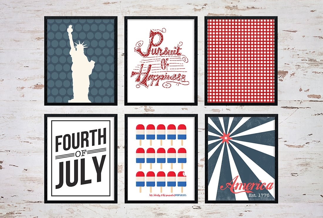 4th of july printables free