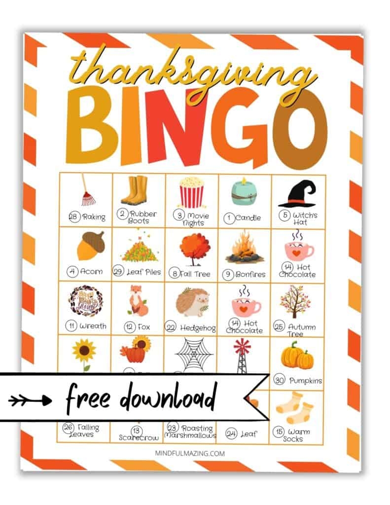 thanksgiving bingo printable free thanksgiving bingo printable free