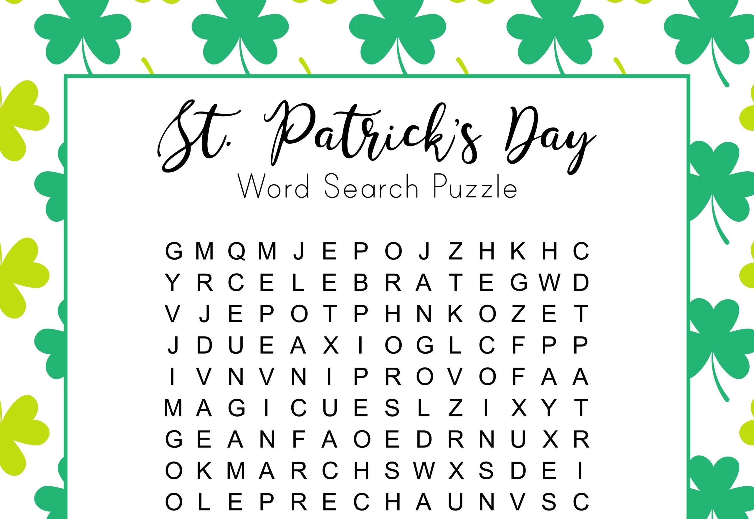 st patricks day printable st patricks day printable