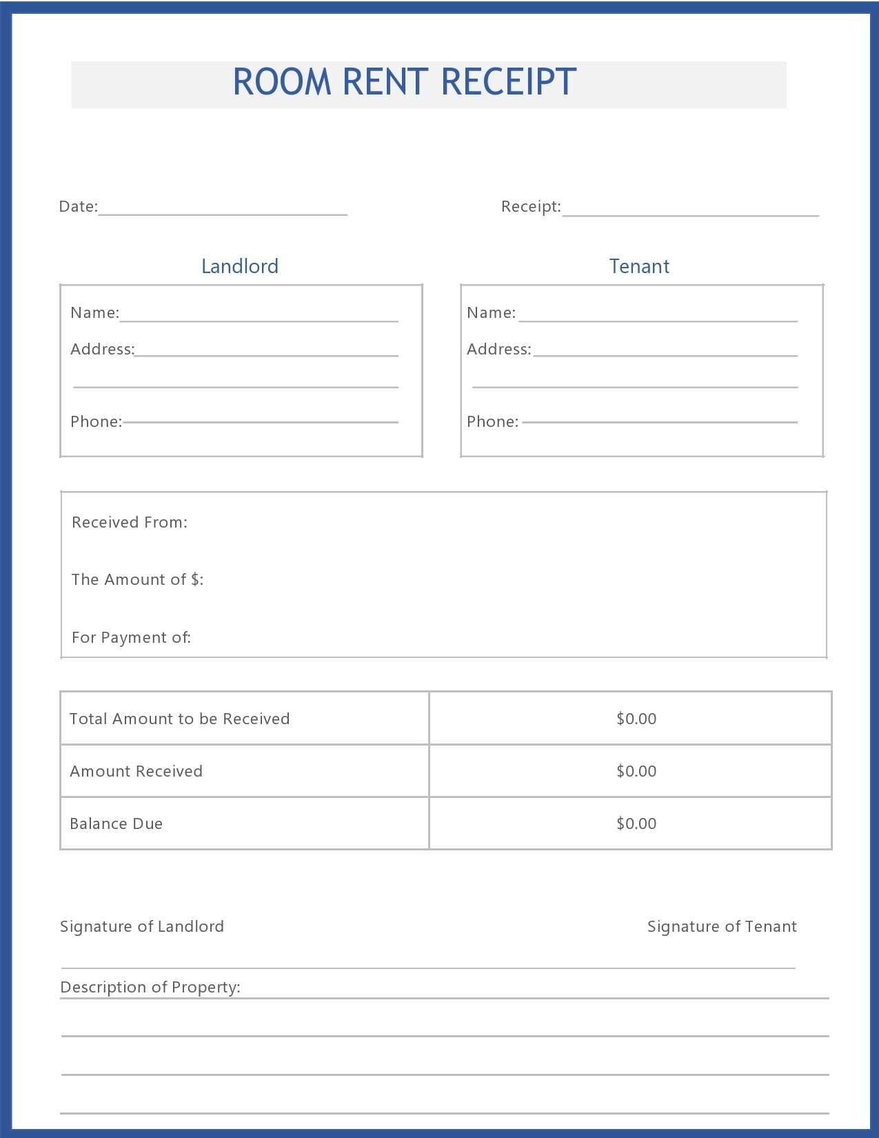 rent receipt template pdf rent receipt template pdf