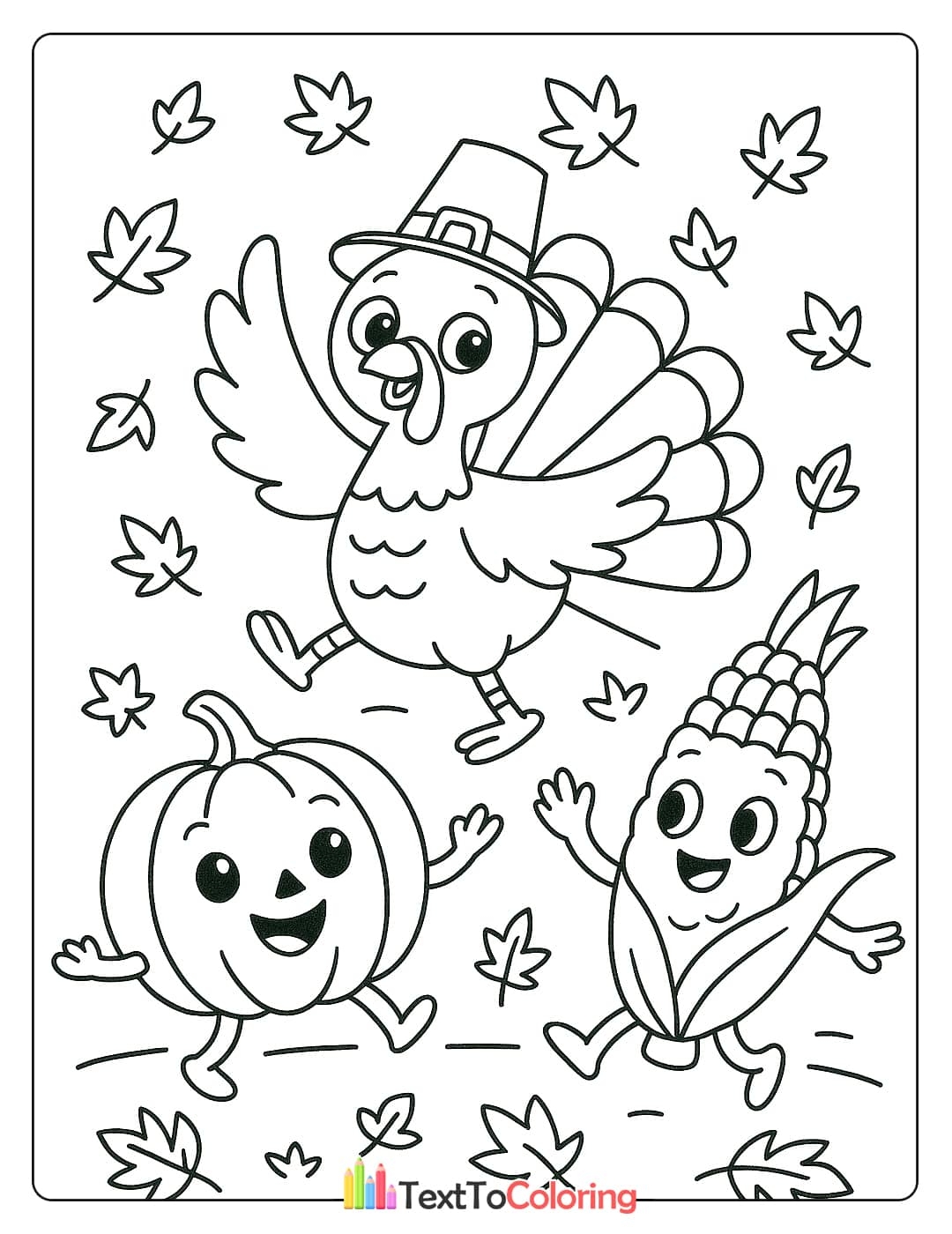 30 Thanksgiving Coloring Pages Free PDF Online 