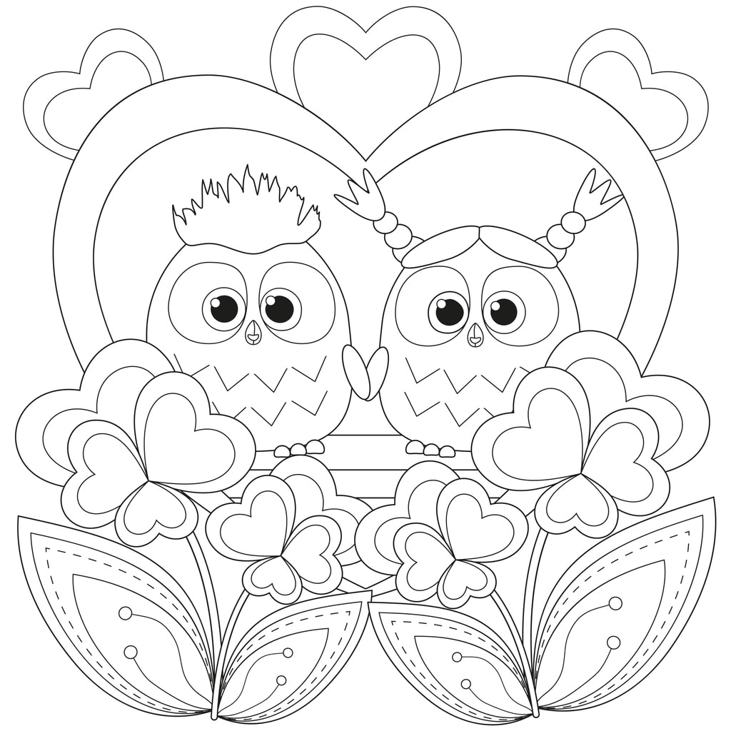 free printable coloring pages valentines day