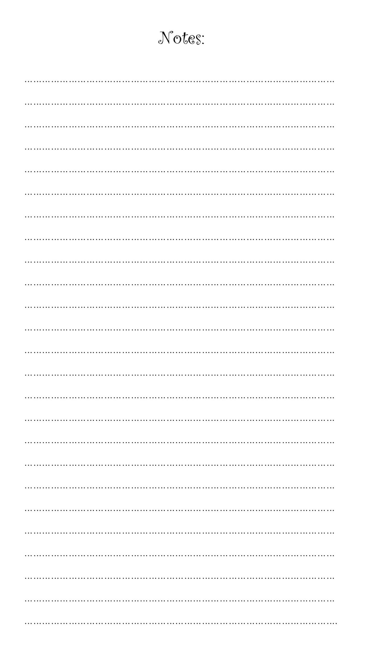 lined paper template to print