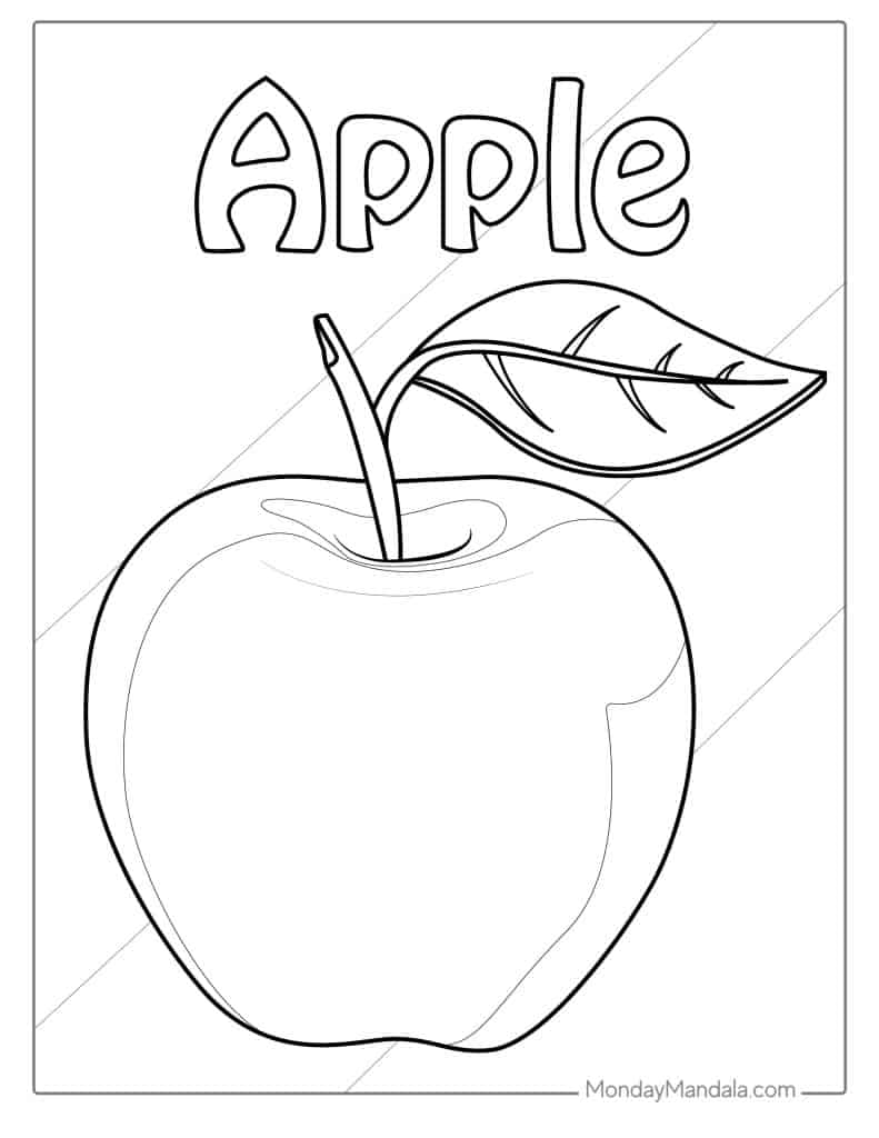 33 Apple Coloring Pages Free PDF Printables 33 Apple Coloring Pages Free PDF Printables