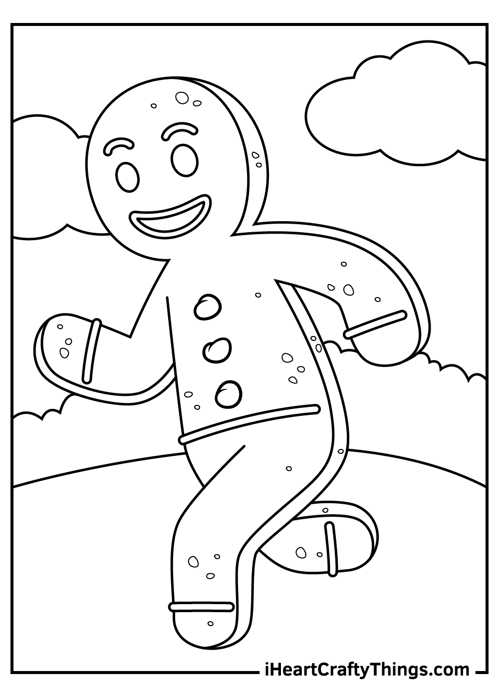 gingerbread coloring pages printable