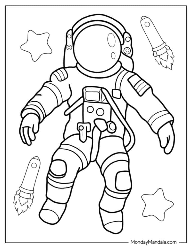 36 Astronaut Coloring Pages Free PDF Printables 36 Astronaut Coloring Pages Free PDF Printables