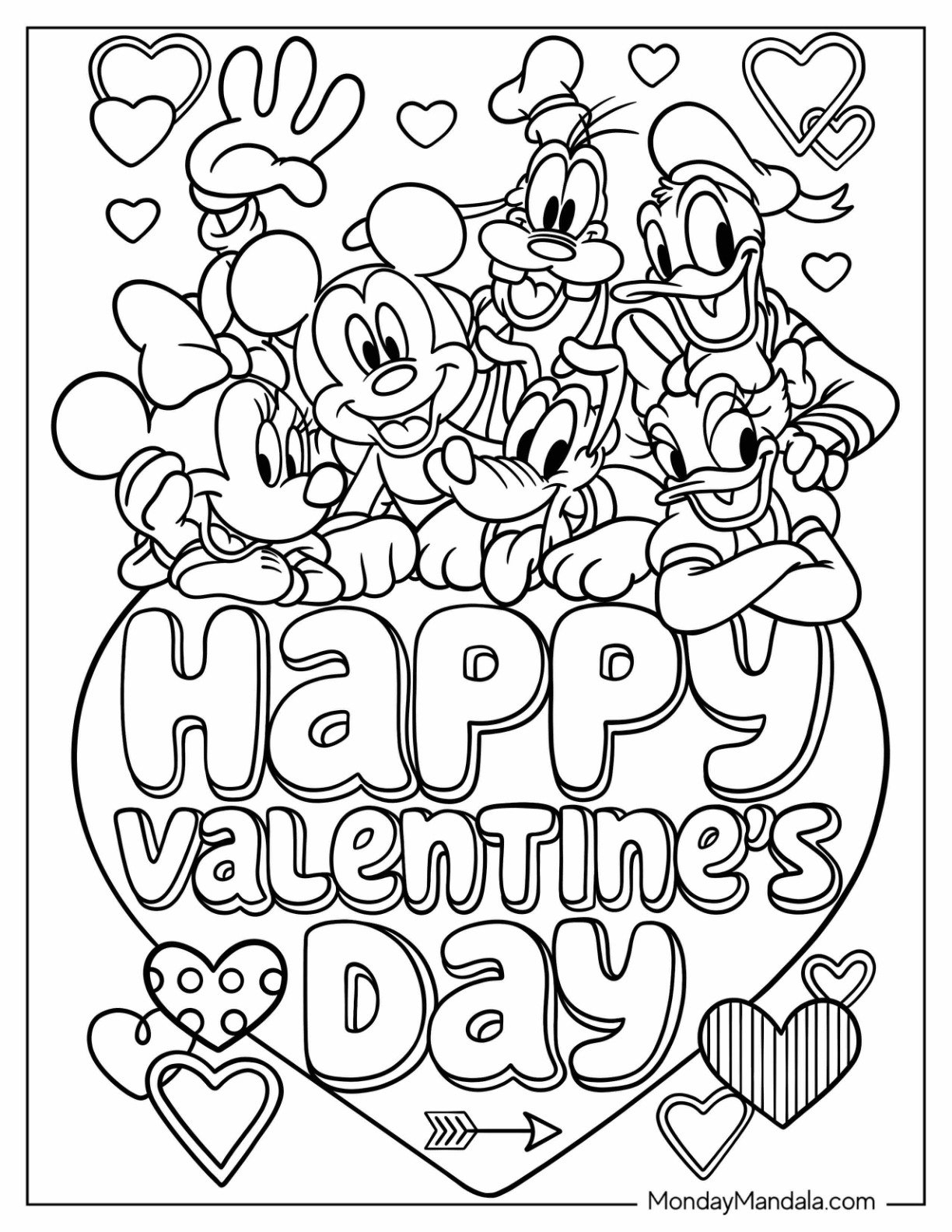 valentine's day coloring pictures