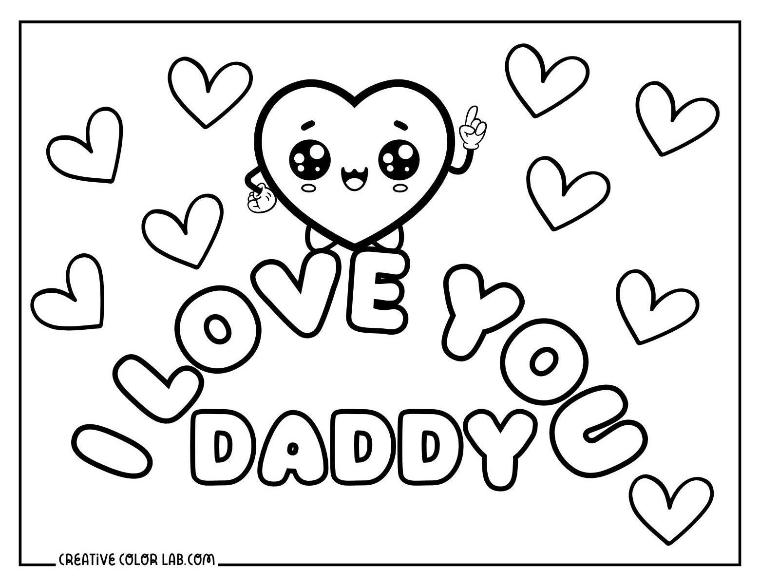 46 I Love You Coloring Pages Free PDF Printables