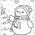 48 Snowman Coloring Pages Free PDF Printables 