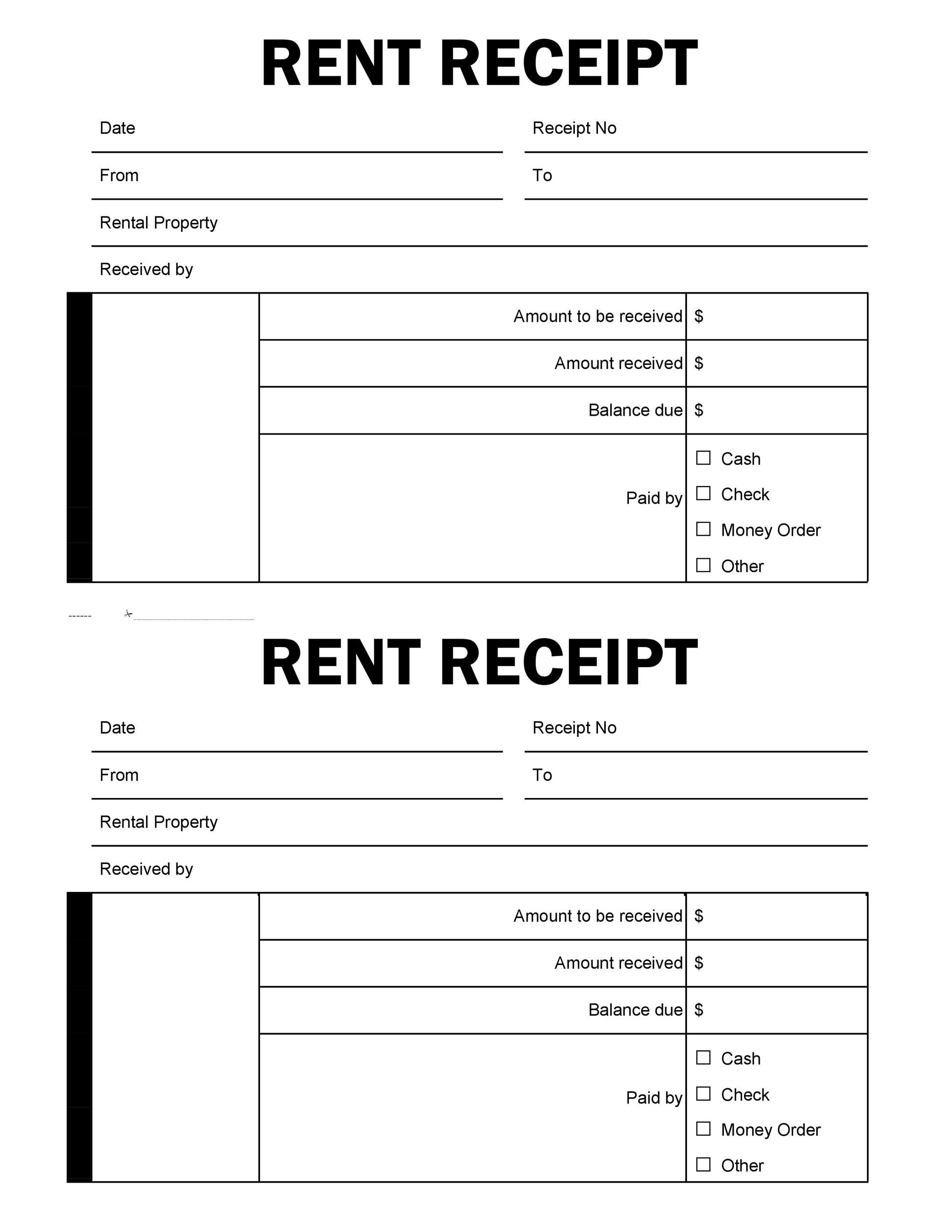 49 Printable Rent Receipts Free Templates TemplateLab 49 Printable Rent Receipts Free Templates TemplateLab