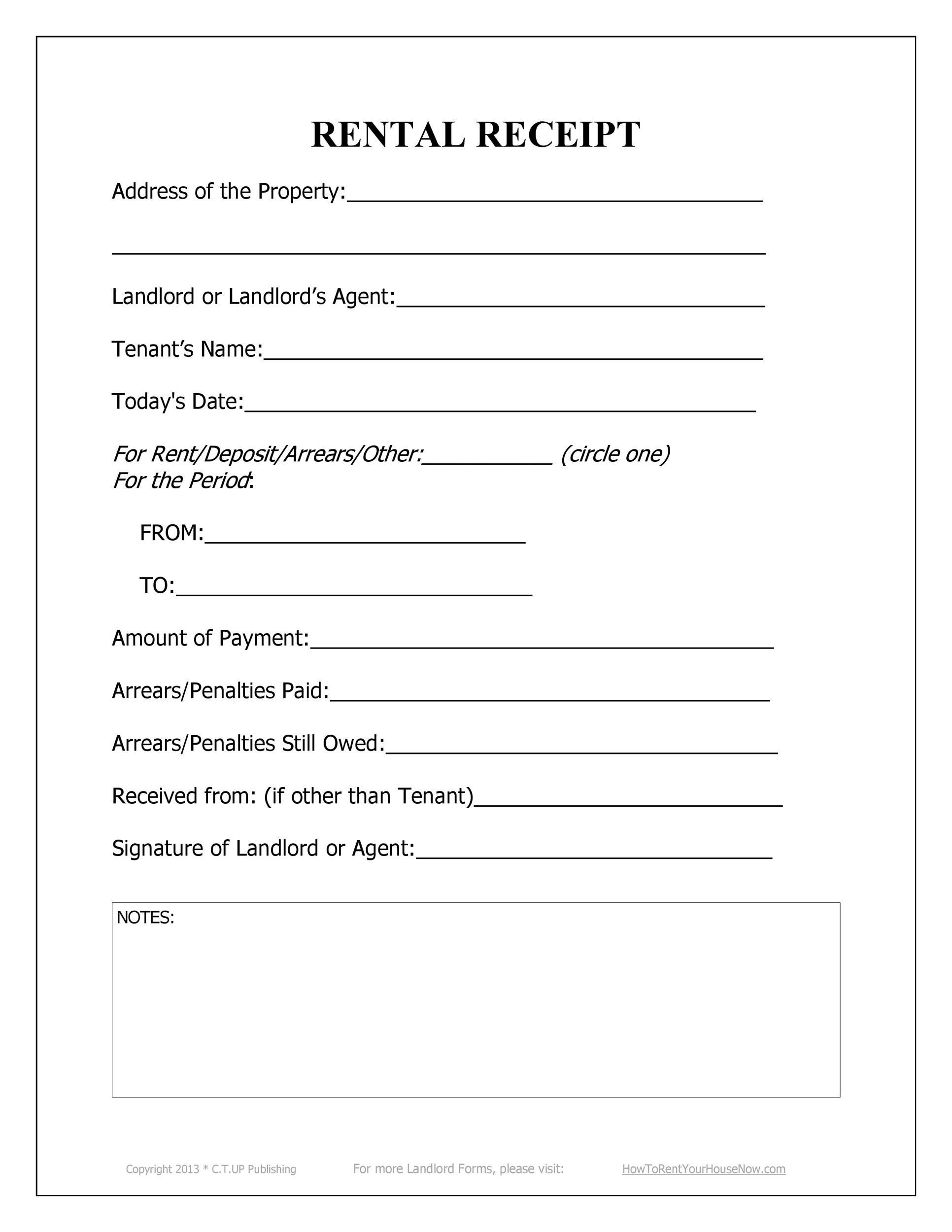 49 Printable Rent Receipts Free Templates TemplateLab 49 Printable Rent Receipts Free Templates TemplateLab
