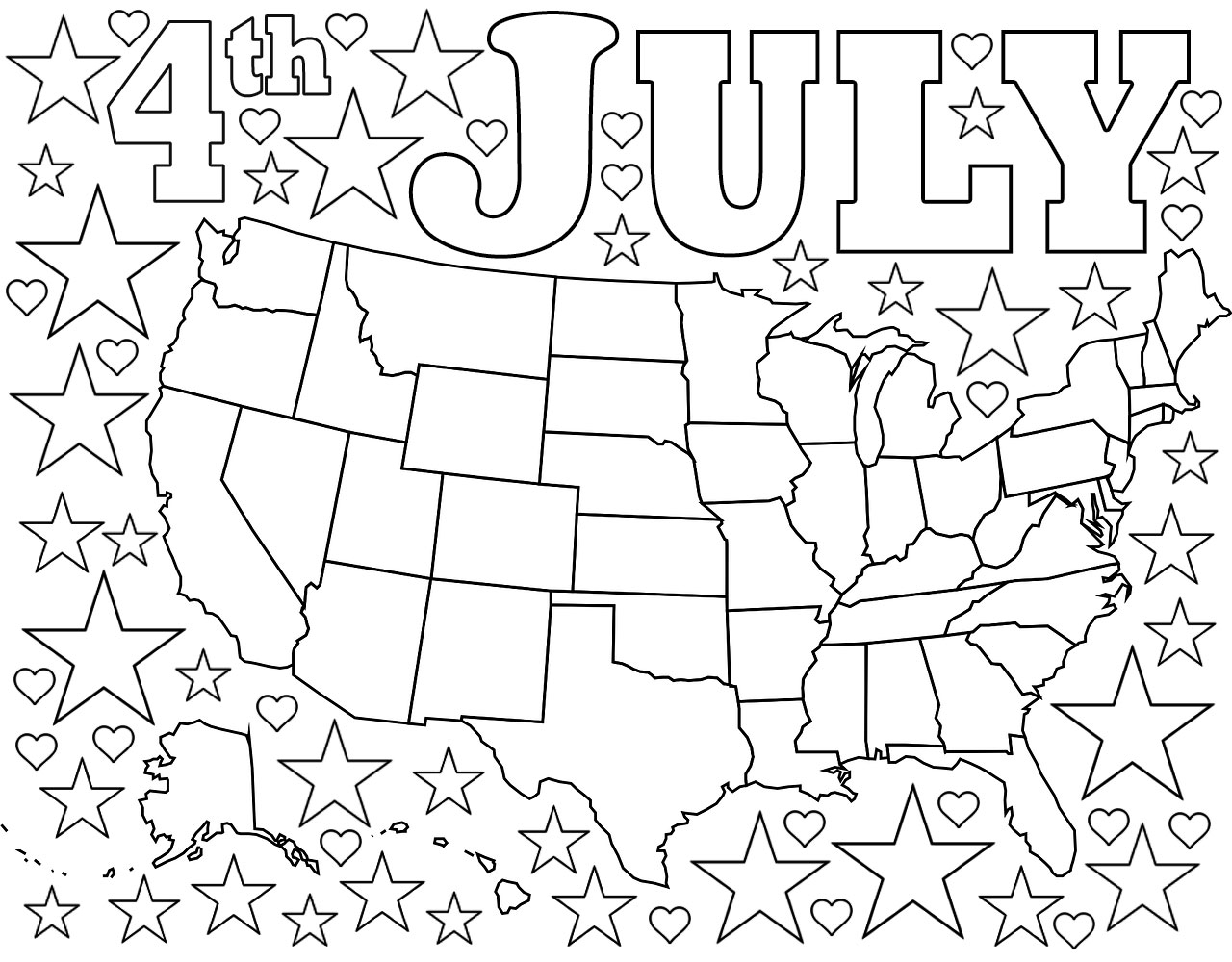 fourth of july coloring printables