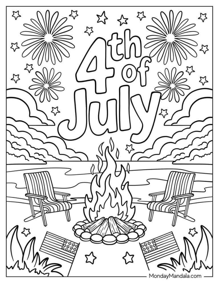 4th Of July Coloring Pages 55 Free PDF Printables 