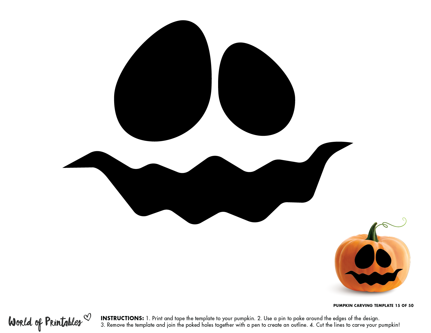 printable pumpkin faces templates