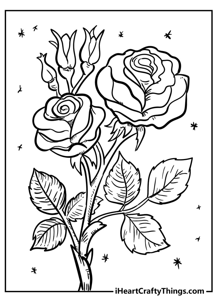 52 Flower Coloring Pages Easy Free Printable PDFs For Kids 