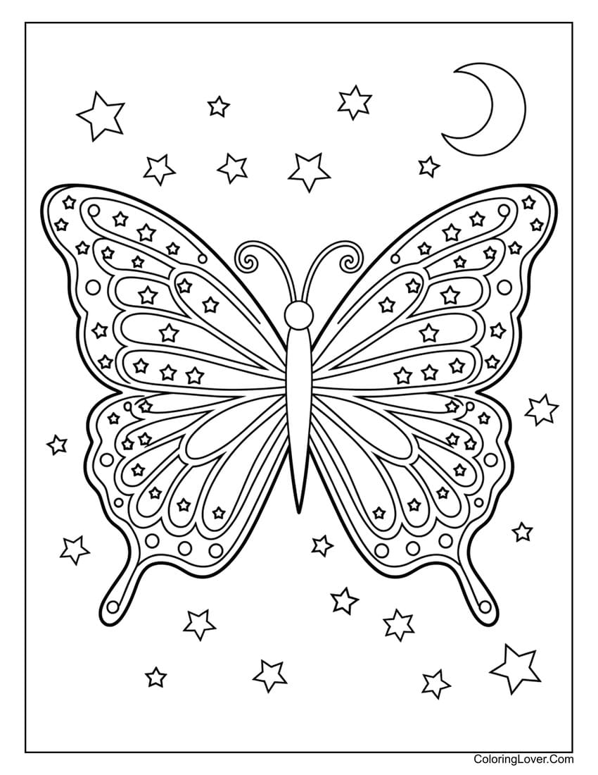 butterflies coloring pages printable