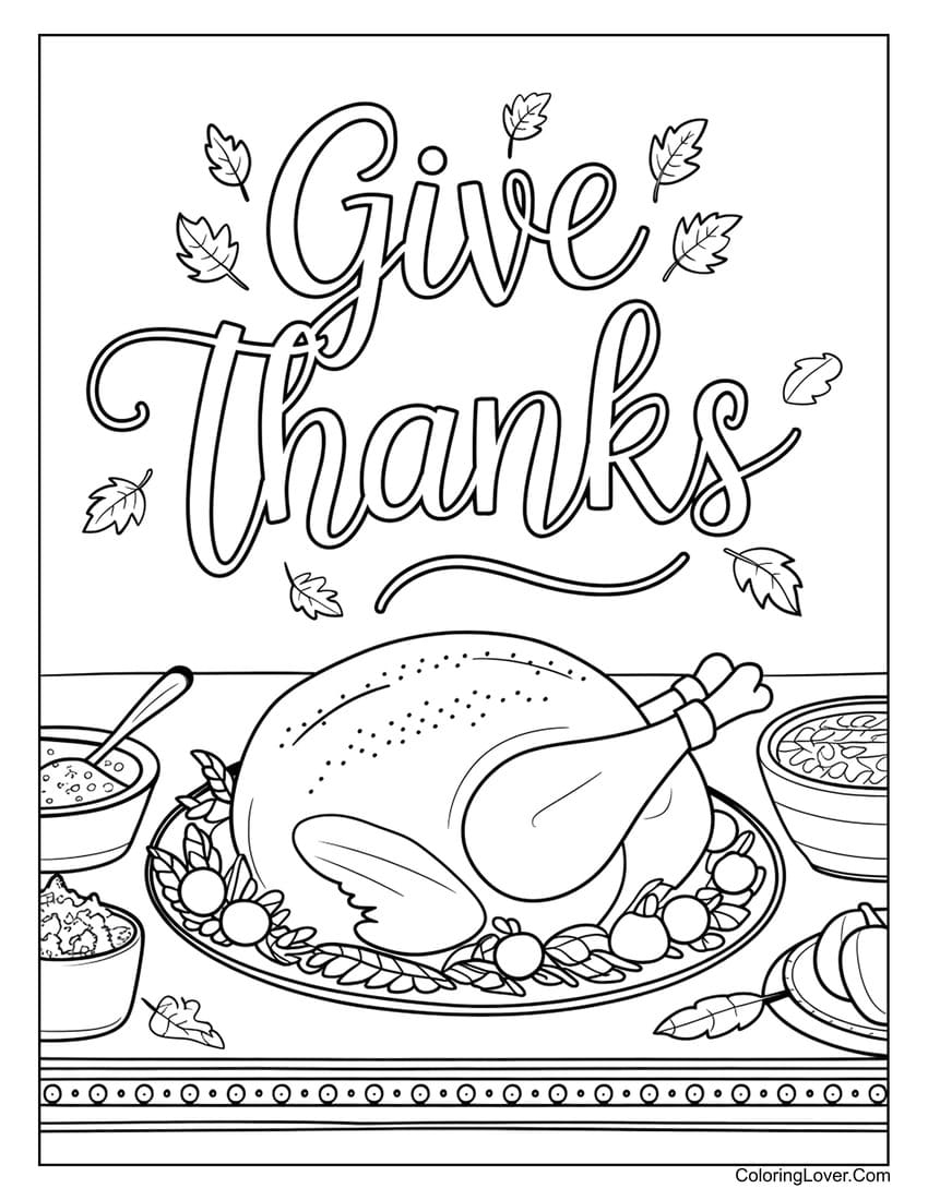54 Thanksgiving Coloring Pages Free Printables For All Ages 