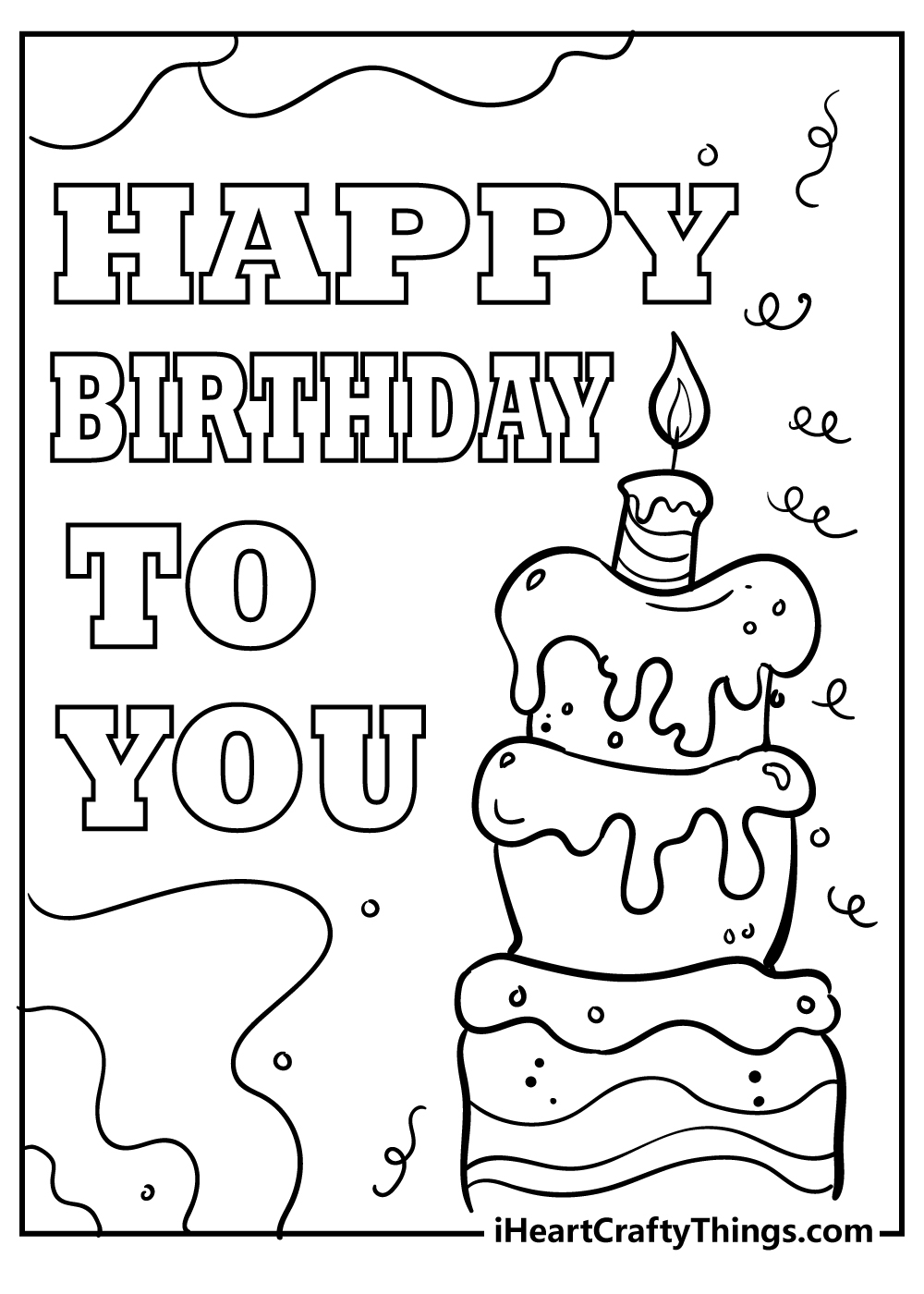 printable coloring birthday cards printable coloring birthday cards