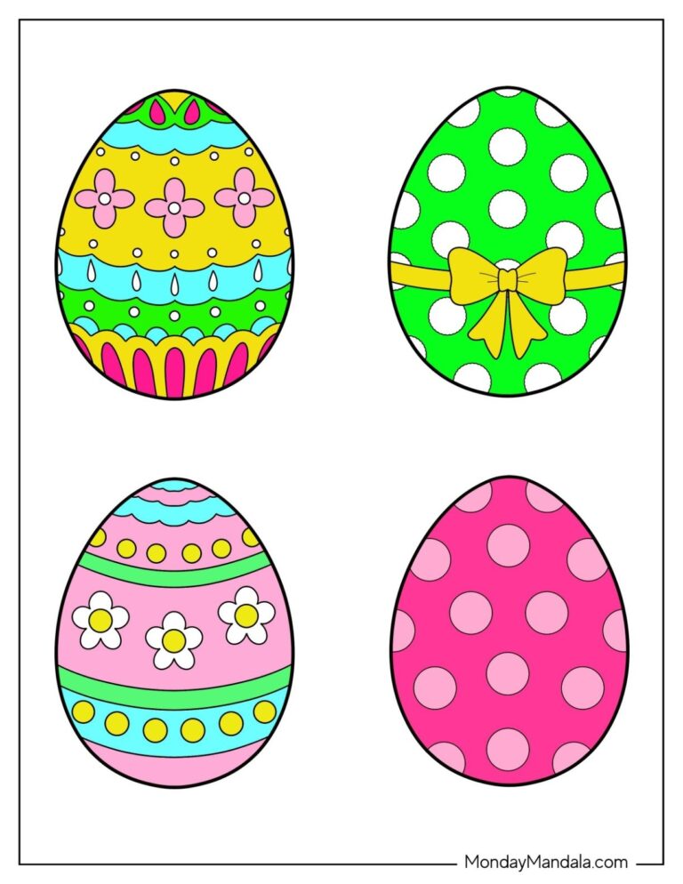 58 Easter Egg Templates Free PDF Printables 