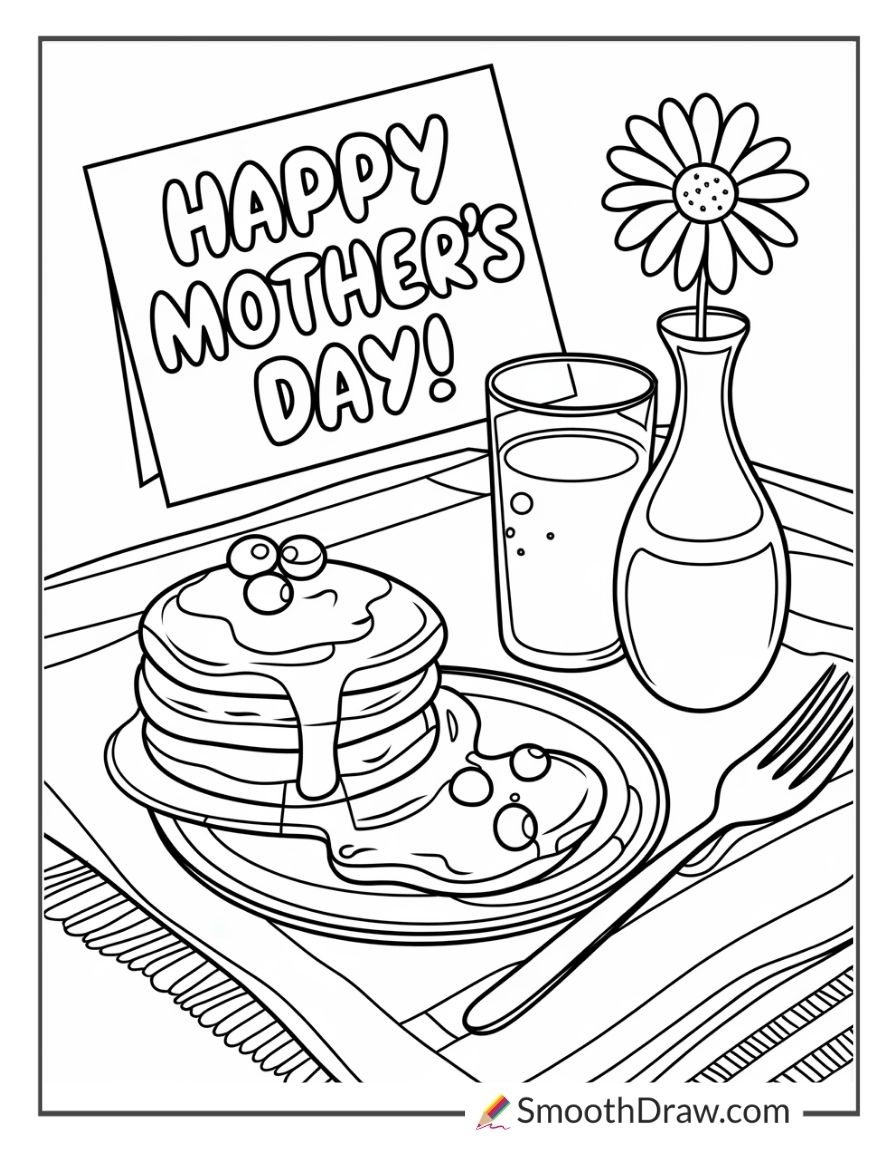 happy mothers day colouring pictures