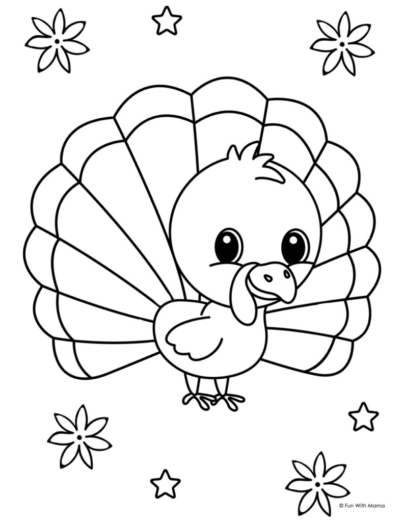 printable picture of a turkey