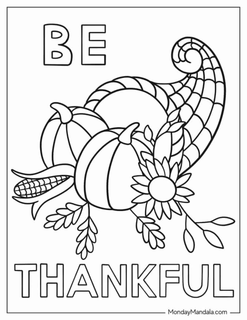 67 Thanksgiving Coloring Pages Free PDF Printables 