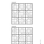 72 Free Printable Sudoku Puzzles SaturdayGift