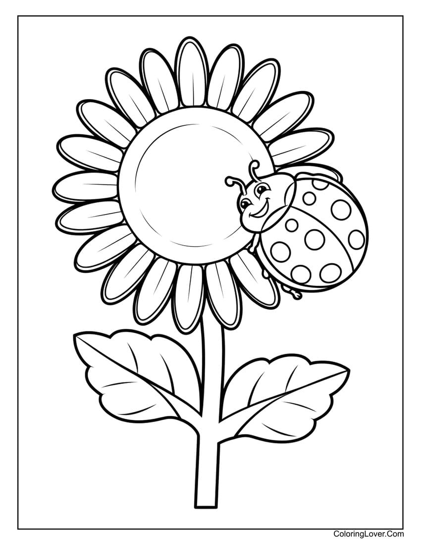 free coloring pages of flowers