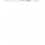 Baby Feeding Chart