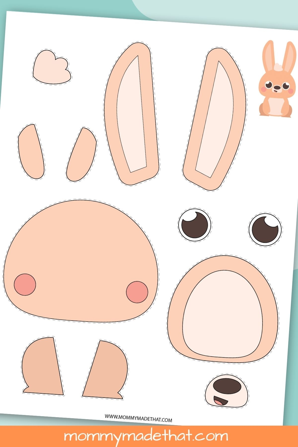 Build A Bunny Craft Grab The Free Printable 