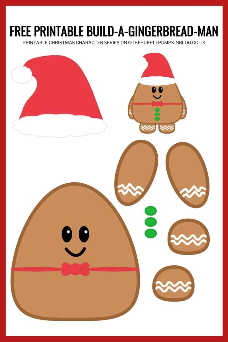 gingerbread man printable pdf free download