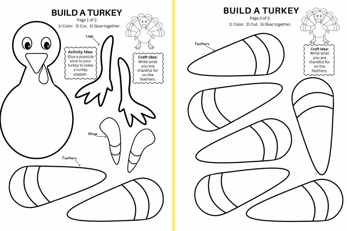 template of a turkey body template of a turkey body