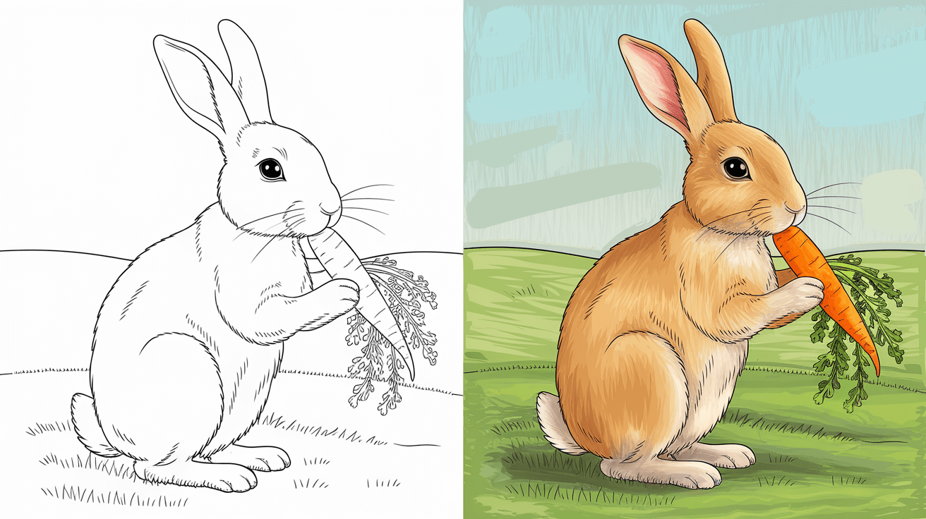coloring pages for bunnies