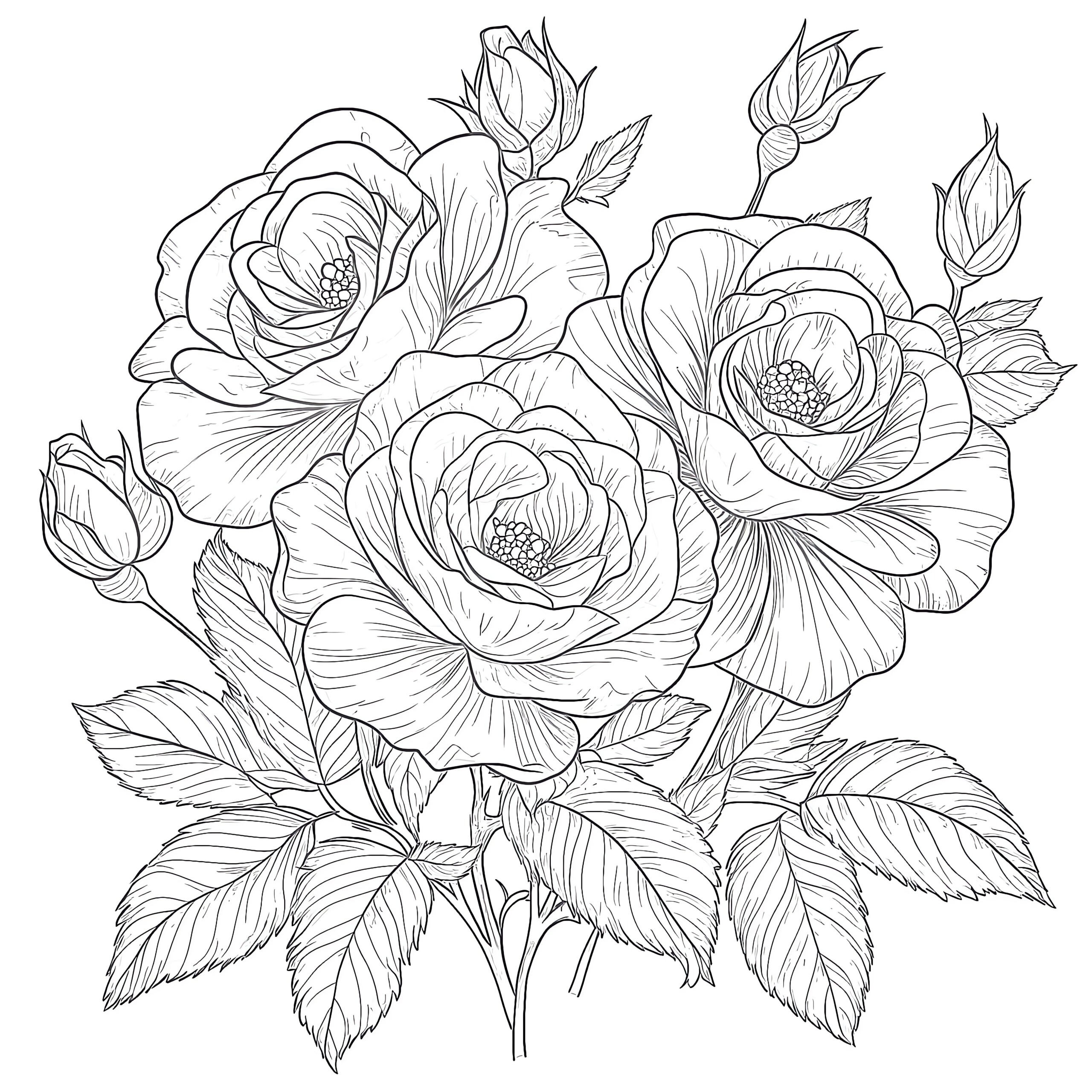 colouring sheets of flowers