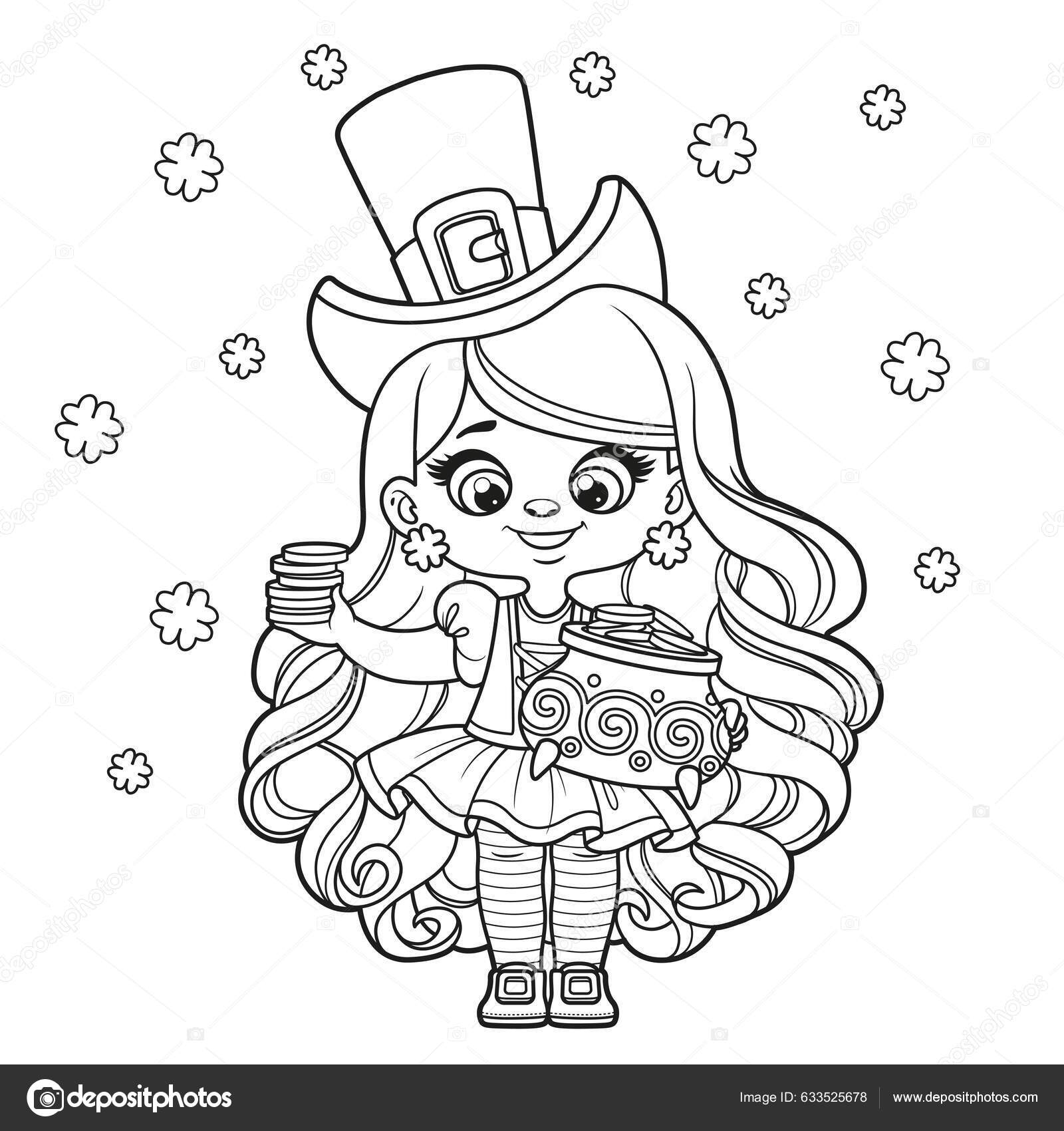 cute leprechaun coloring pages