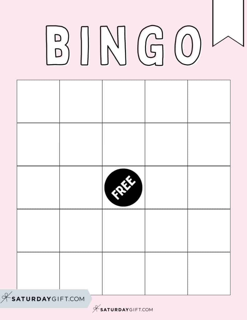 Cute Free Printable Bingo Cards 30 Cards Calling Sheet SaturdayGift