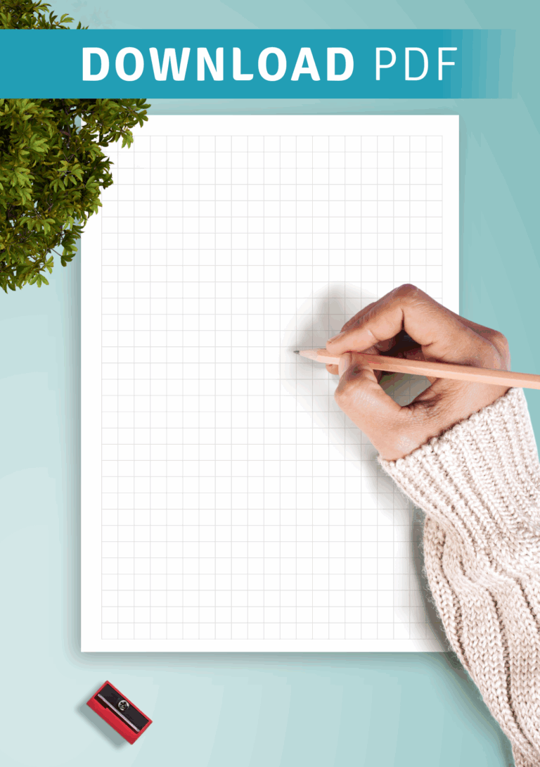 Download Printable 1 4 Inch Graph Paper Printable PDF