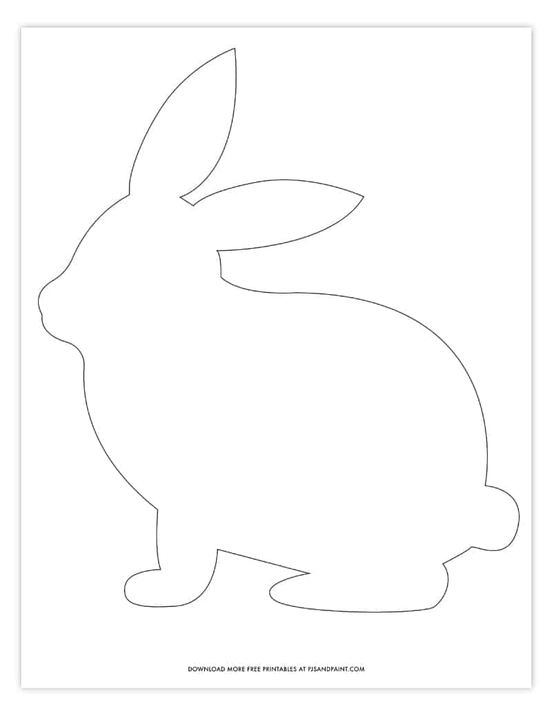 free printable bunny template