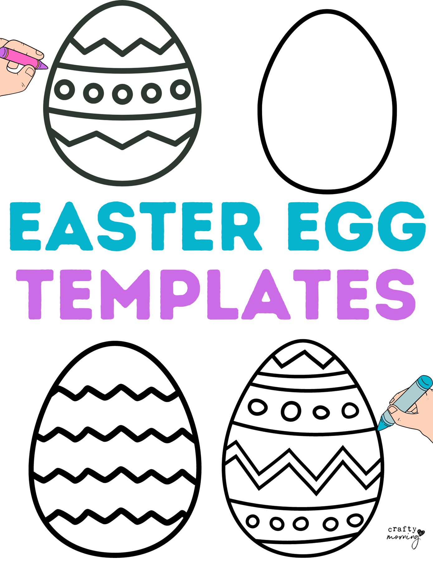 easter egg printable free