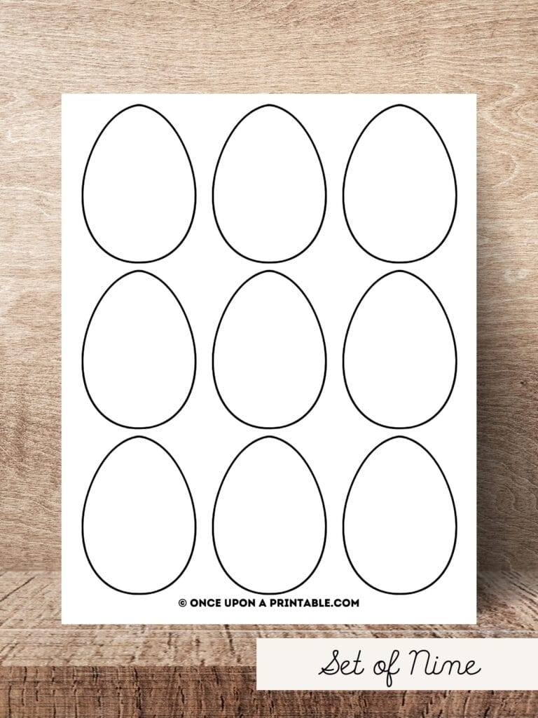 Easter Egg Templates And Coloring Pages Free Printable Once Upon A Printable