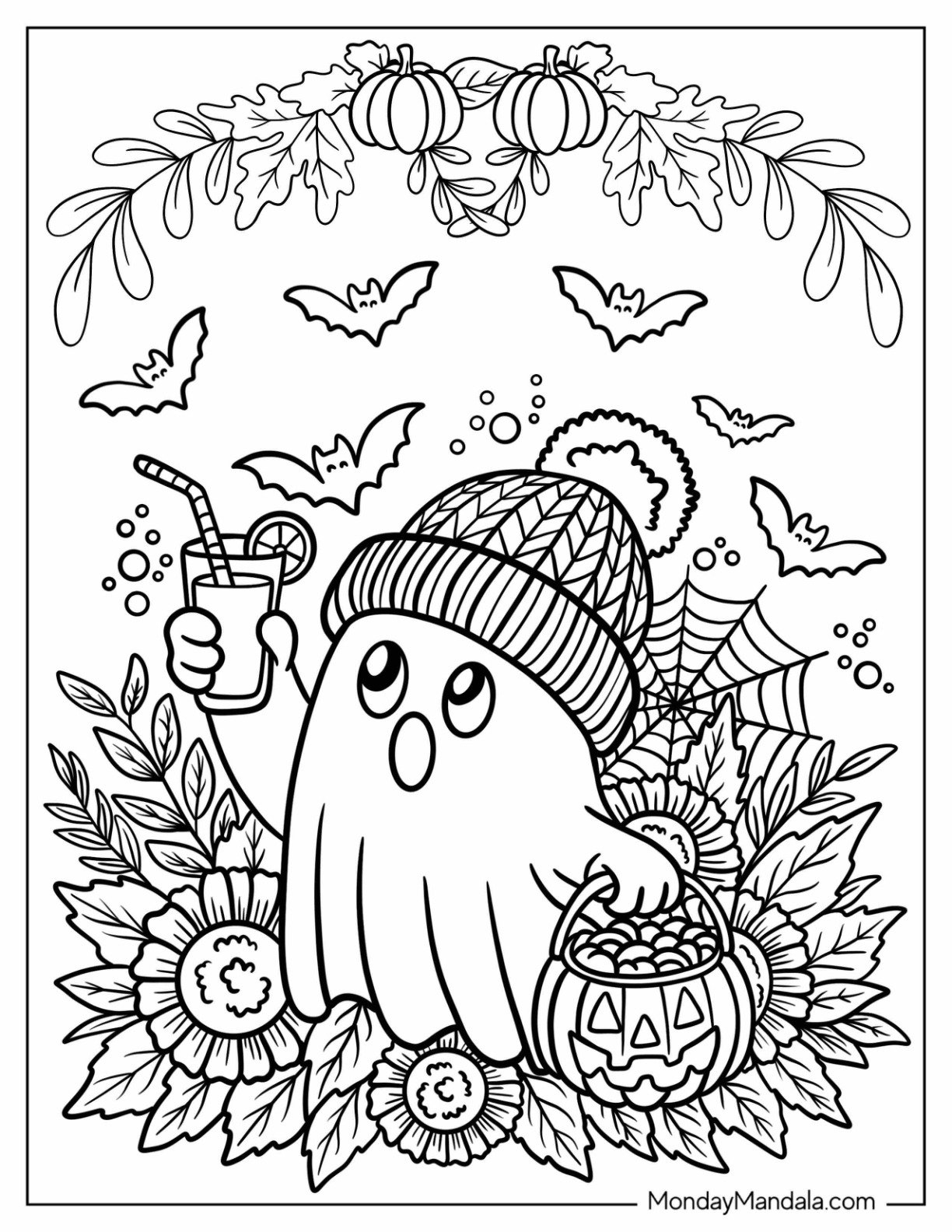 Fall Coloring Pages For Adults Free PDF Printables 