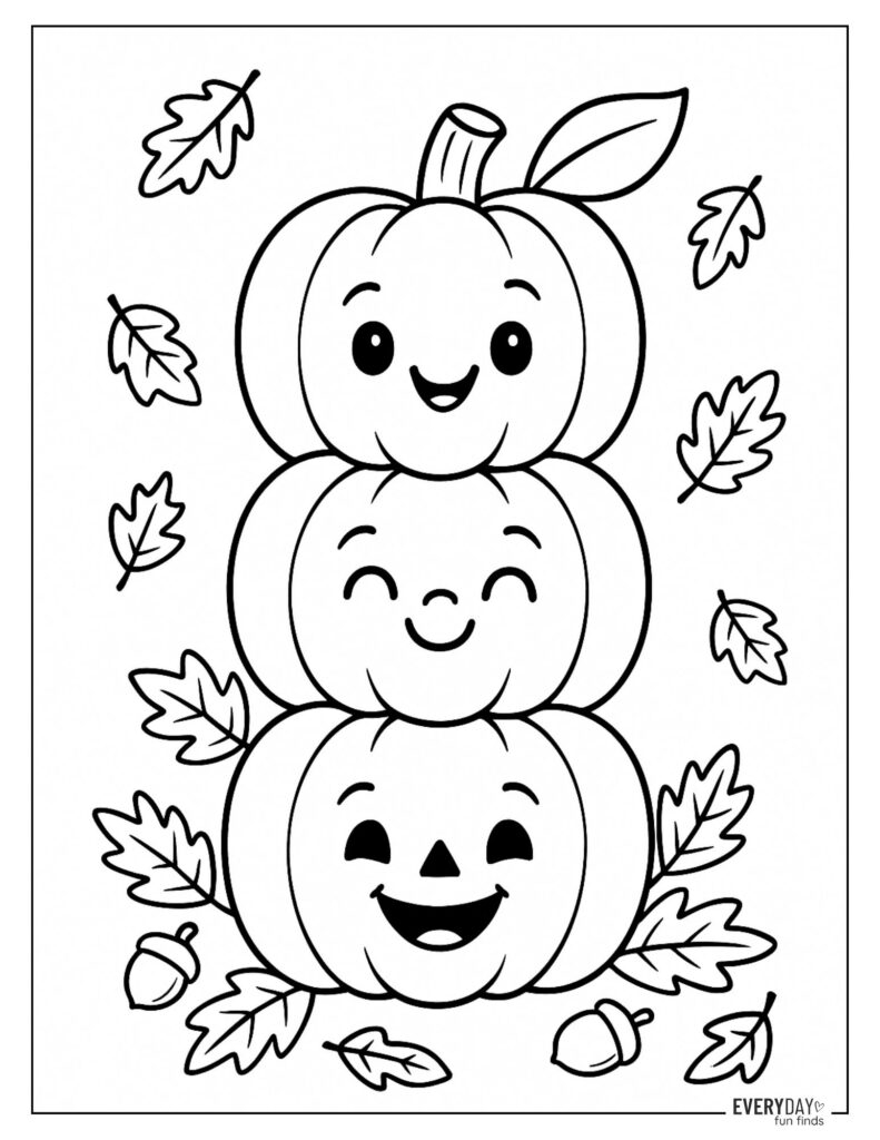 printable autumn coloring pages